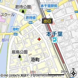 ラッキーパーキング本千葉第１周辺の地図