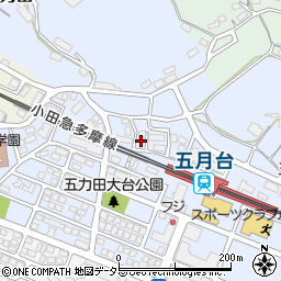 五力田会館周辺の地図