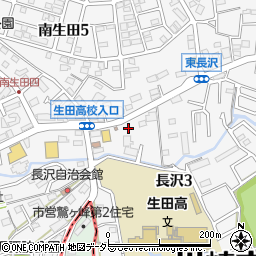 西長沢ハウス周辺の地図