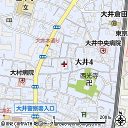 セザール大井町周辺の地図