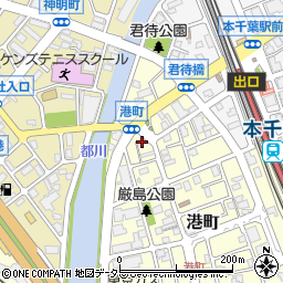 千葉県千葉市中央区港町9-3周辺の地図