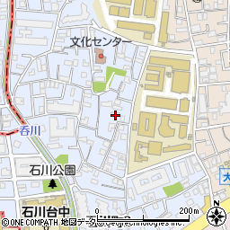 東京都大田区石川町1丁目5周辺の地図