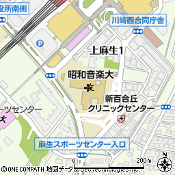 昭和音楽大学学務部　教務課周辺の地図