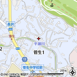 センチュリー菅生周辺の地図