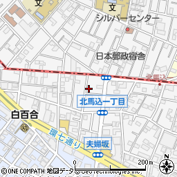東京都大田区北馬込1丁目12-10周辺の地図