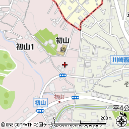 神奈川県川崎市宮前区初山1丁目1周辺の地図