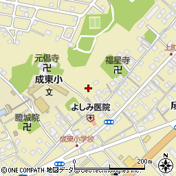 千葉県山武市成東2358周辺の地図