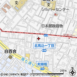 東京都大田区北馬込1丁目12-11周辺の地図