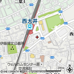 ファミリーマート西大井駅前店周辺の地図