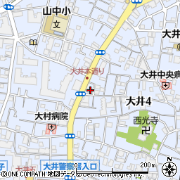 東京都品川区大井4丁目17-13周辺の地図