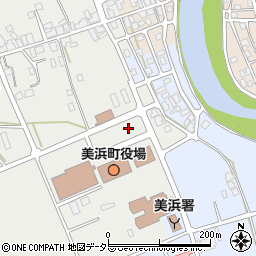 美浜町役場　一般駐車場周辺の地図
