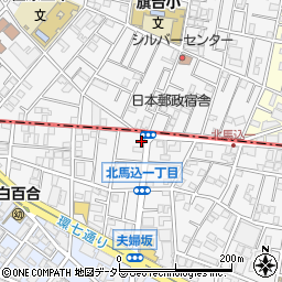 東京都大田区北馬込1丁目12-5周辺の地図