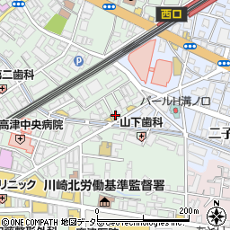 稲垣薬局　溝口店周辺の地図