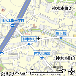 宮前警察署神木交番周辺の地図