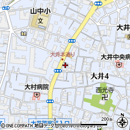 東京都品川区大井4丁目17-14周辺の地図
