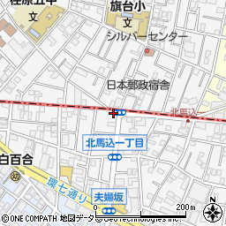 東京都大田区北馬込1丁目12-3周辺の地図