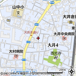東京都品川区大井4丁目17-7周辺の地図