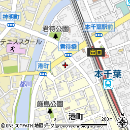 千葉県千葉市中央区港町4-8周辺の地図