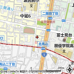 中延６丁目会館周辺の地図