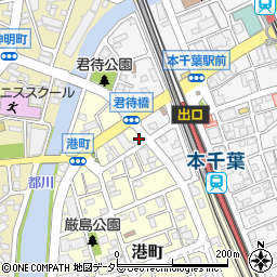 千葉県千葉市中央区港町4-6周辺の地図