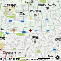 東京都品川区二葉4丁目20-14周辺の地図