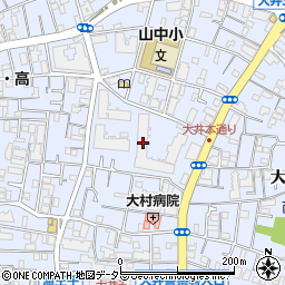 Ａ大井町カギの緊急隊・３６５日２４時間　大井町センター周辺の地図