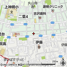 東京都品川区二葉4丁目20周辺の地図