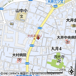 東京都品川区大井4丁目17周辺の地図