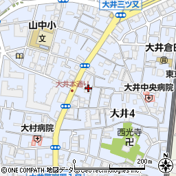 東京都品川区大井4丁目17-5周辺の地図