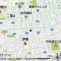 東京都品川区二葉4丁目17-5周辺の地図