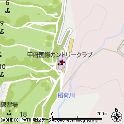 甲府国際カントリークラブ周辺の地図