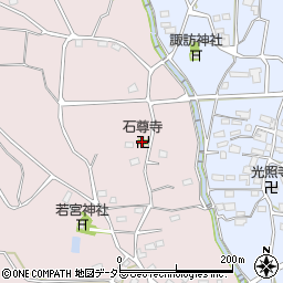石尊寺周辺の地図
