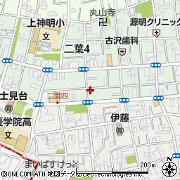 東京都品川区二葉4丁目20-3周辺の地図