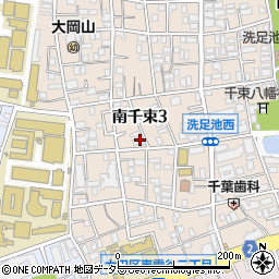 東京都大田区南千束3丁目周辺の地図