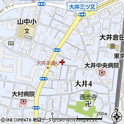 東京都品川区大井4丁目17-3周辺の地図