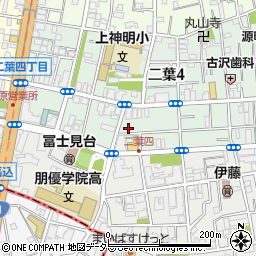 東京都品川区二葉4丁目24-10周辺の地図