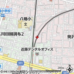 東京都世田谷区奥沢5丁目4周辺の地図