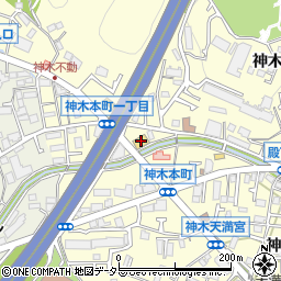 すかいらーくＧＵＳＴＯ川崎長尾店周辺の地図