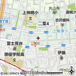 東京都品川区二葉4丁目24-7周辺の地図