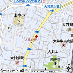 東京都品川区大井4丁目17-19周辺の地図