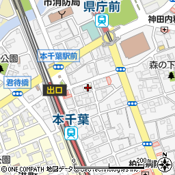 ファミリーマート本千葉駅東口店周辺の地図