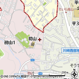 神奈川県川崎市宮前区初山1丁目3周辺の地図