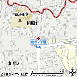 当麻田小入口周辺の地図