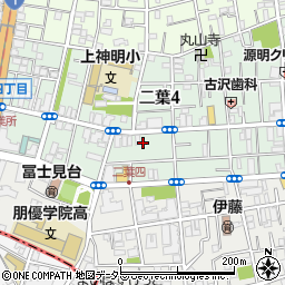 東京都品川区二葉4丁目24-5周辺の地図