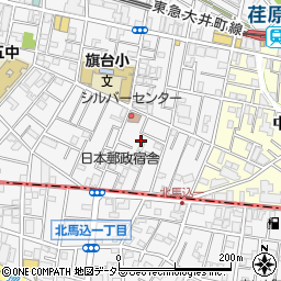 東京都品川区旗の台4丁目周辺の地図
