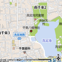 千束八幡神社周辺の地図