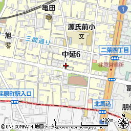 東京都品川区中延6丁目周辺の地図