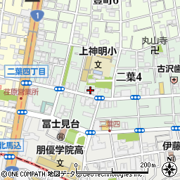 東京都品川区二葉4丁目4-20周辺の地図