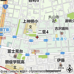 東京都品川区二葉4丁目周辺の地図