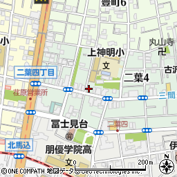 東京都品川区二葉4丁目4-21周辺の地図